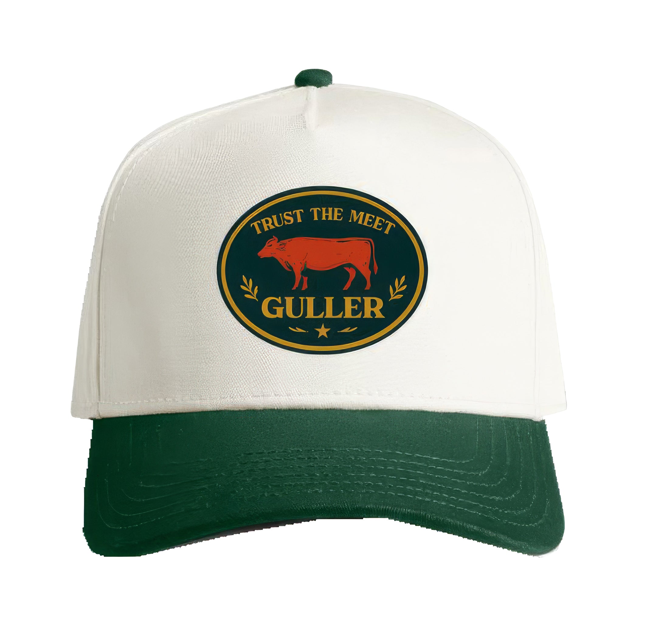 "Trust The Meat" Cap | Bone & Green Snapback