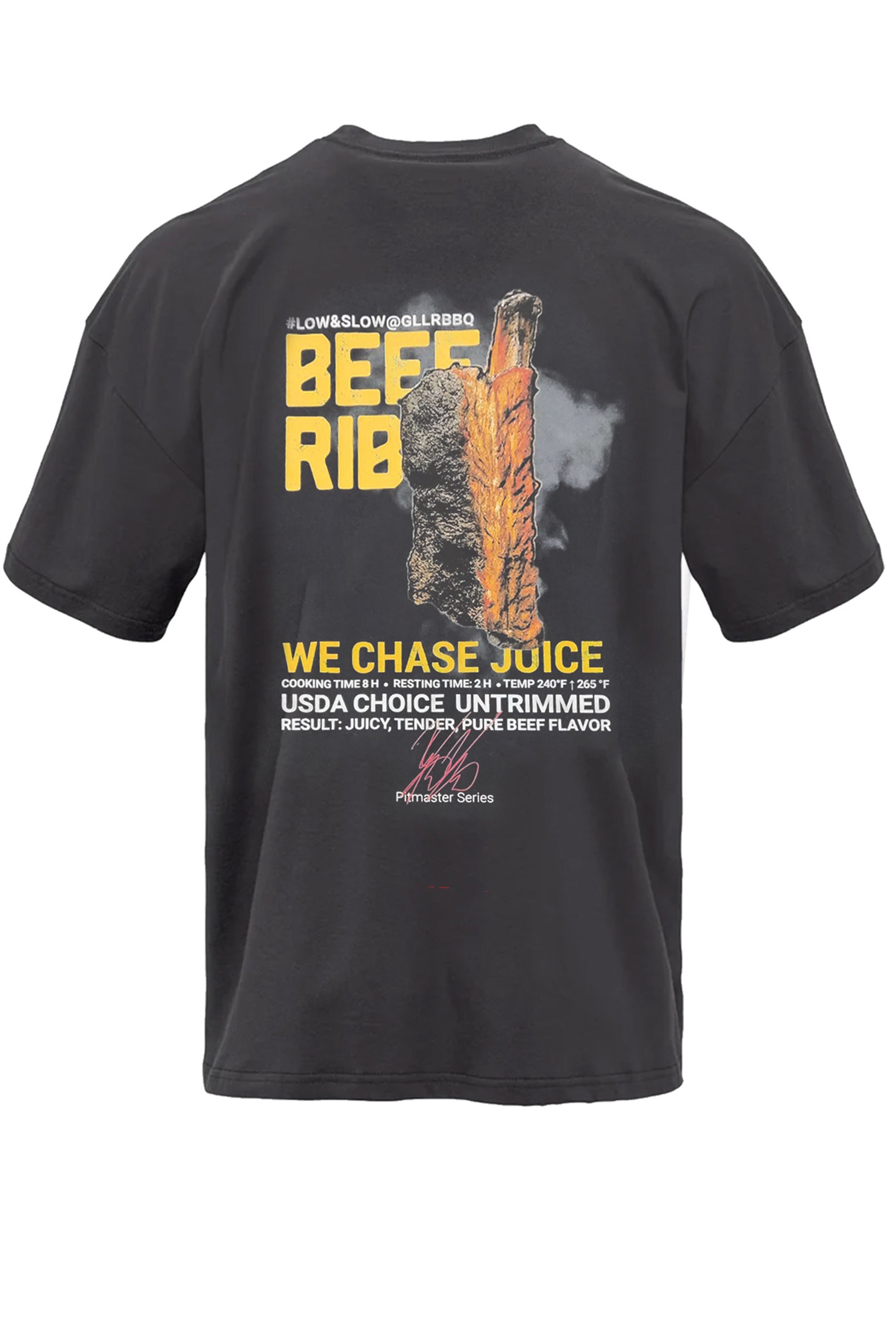 T-Shirt "Beef Rib" - Pitmaster Series | Graphite Black