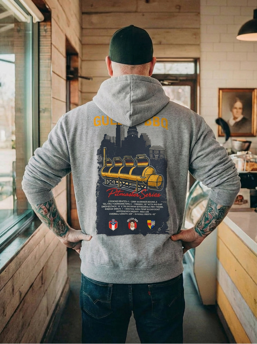 Hoodie "Mill Scale Legend" - Pitmaster Series | Melange Grey