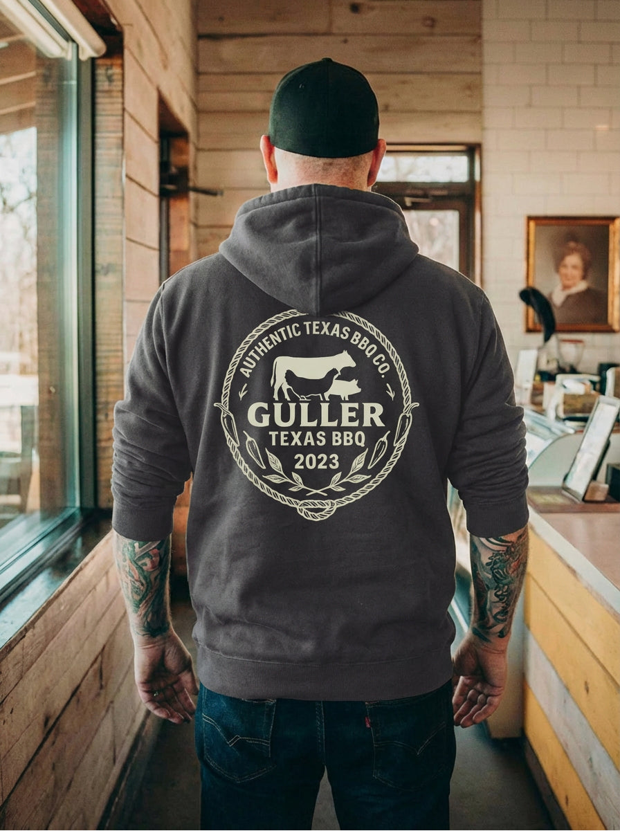 Heritage Hoodie "The Barnyard" | Graphite Black